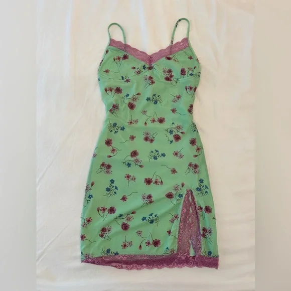 motel green floral dress Dalarie Green Floral Print One-Shoulder Gathered Maxi Dress – Club L London main image 0